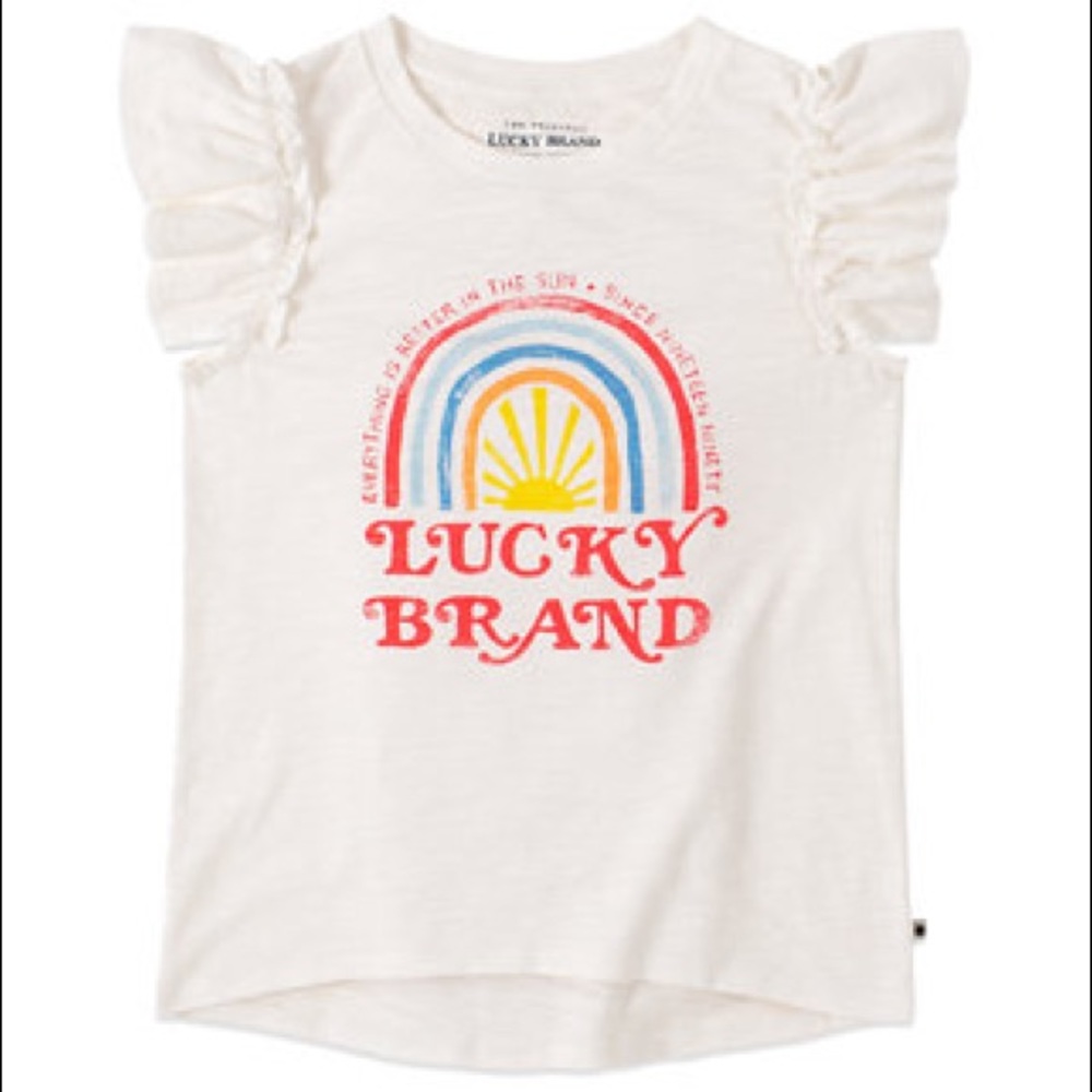 Lucky Brand Girls Archer Graphic T-Shirt Size 4T